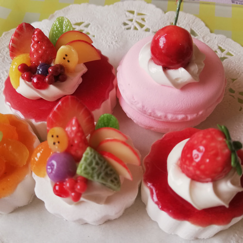 ケーキ5個ｾｯﾄ ☆フェイクスイーツ☆ デコパーツ c-dream 通販 6857660