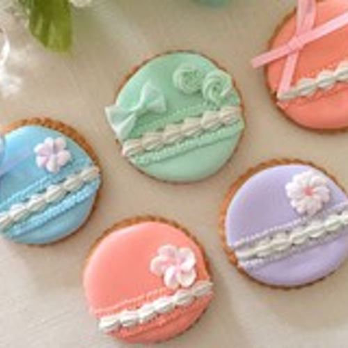マカロンのアイシングクッキー♡ クッキー omekashi sweets 通販