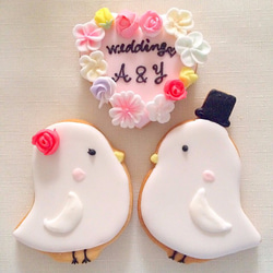 鳥wedding♡アイシングクッキー♡ 1枚目の画像