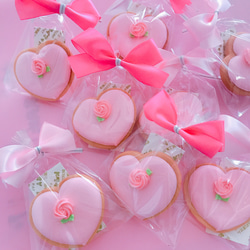 heart cookies 8枚set！#アイシングクッキー 1枚目の画像