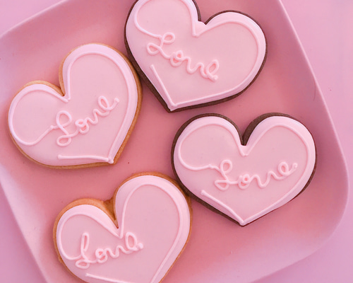 love　クマのアイシングクッキー YouTube - バレンタインに向けて♪くまさんアイシングクッキー 菓子