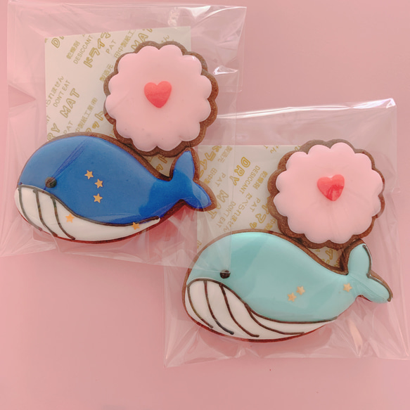 2019夏　クジラクッキー・whale cookie 2枚目の画像