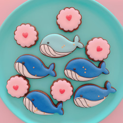 2019夏　クジラクッキー・whale cookie 3枚目の画像