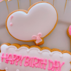 大切な人の誕生日お祝いする"birthday"アイシングクッキー 4枚目の画像