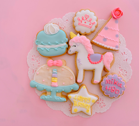 "HAPPY BIRTHDAY"cookie＊ゆめかわバージョン 3枚目の画像