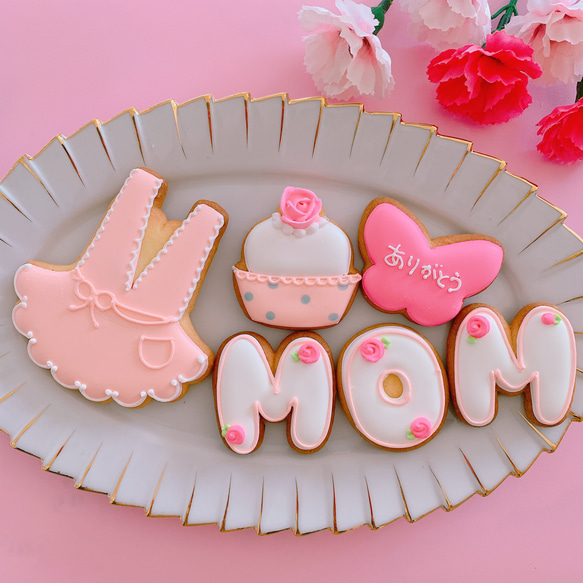 母の日アイシングクッキー【６枚セット】mothers day 3枚目の画像