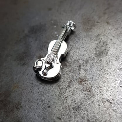 銀製 小提琴項鍊(也可訂製胸針) 第4張的照片