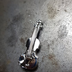 銀製 小提琴項鍊(也可訂製胸針) 第7張的照片