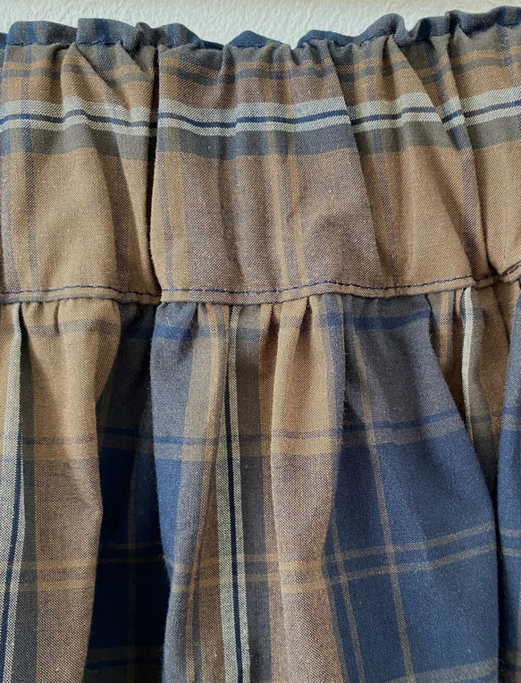 即納　コットンアウトポケットギャザースカート 7枚目の画像
