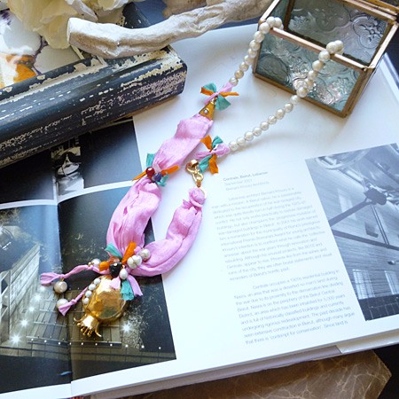 バロック真珠・ピンクシルクNal