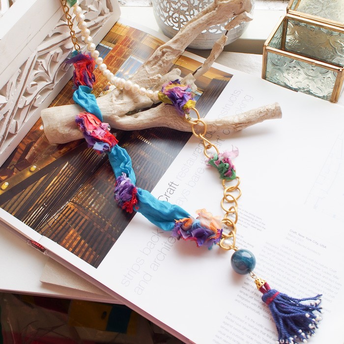 オリエンタルネックレス　トルコブルー