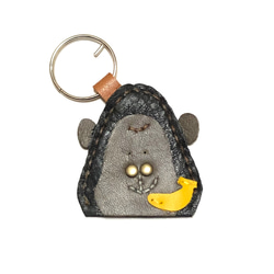 バナナ大好きゴリラ キーホルダー レザー ハンドメイド その他雑貨