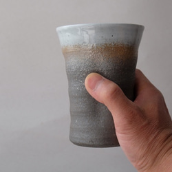 炭化フリーカップ (ろくろ目あり） 4枚目の画像