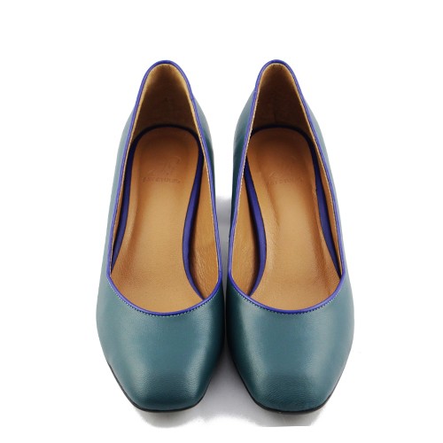 ケイトバイカラーパンプス (グリーン) 12,474円