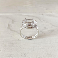 ハーキマーダイヤモンドの指輪 1枚目の画像
