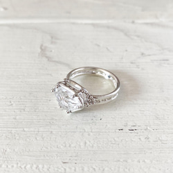 ハーキマーダイヤモンドの指輪 7枚目の画像