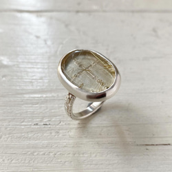 ルチルレイテッドクォーツの指輪 10枚目の画像