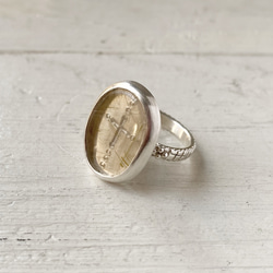 ルチルレイテッドクォーツの指輪 1枚目の画像
