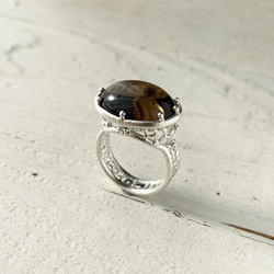 高品質神秘的潤艶水入りスモーキークォーツリング1点物 スモーキークォーツ 指輪・リング の人気通販｜Creema(クリーマ