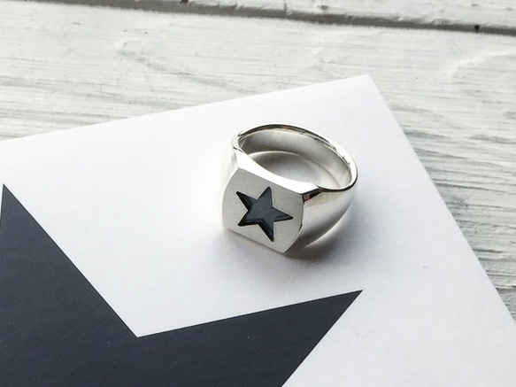 ★リング（Blackstar Ring）【受注制作】 2枚目の画像