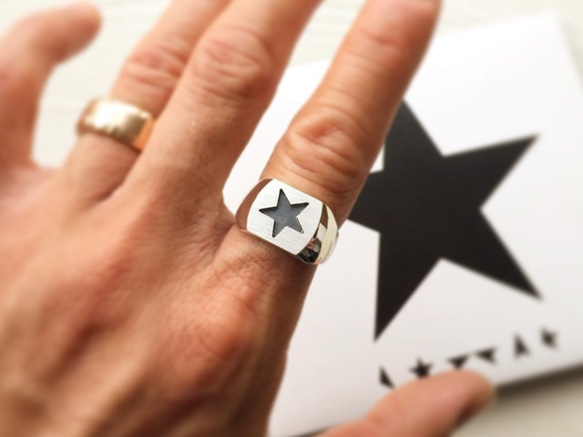 ★リング（Blackstar Ring）【受注制作】 3枚目の画像