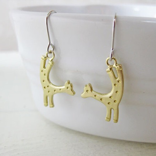 イヤリングver.キリンが逆立ちしたピアス イヤリング