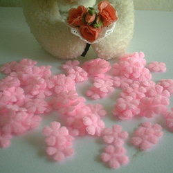 100個 *さくらの花びら*ピンク色 3枚目の画像