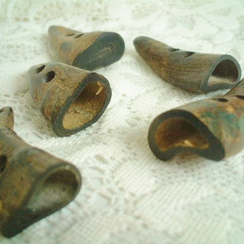 レア品06*3個50mm*ヤギ角コート用 ボタン * kraftbuttons * 通販