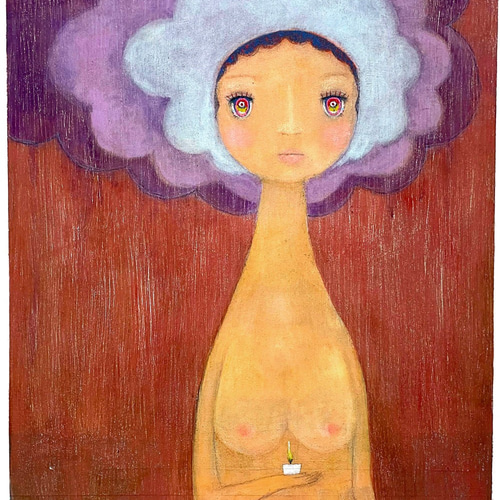 タマシイの灯火を絶やさぬように。」 絵画 ゴーダワールド (GODA WORLD 