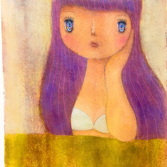 「 ちょっとだけ寄せました。」　　絵画 1枚目の画像