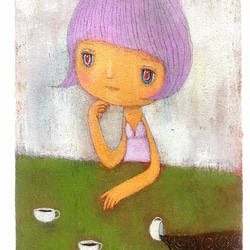 「 カフェイン 」　　　絵画 1枚目の画像