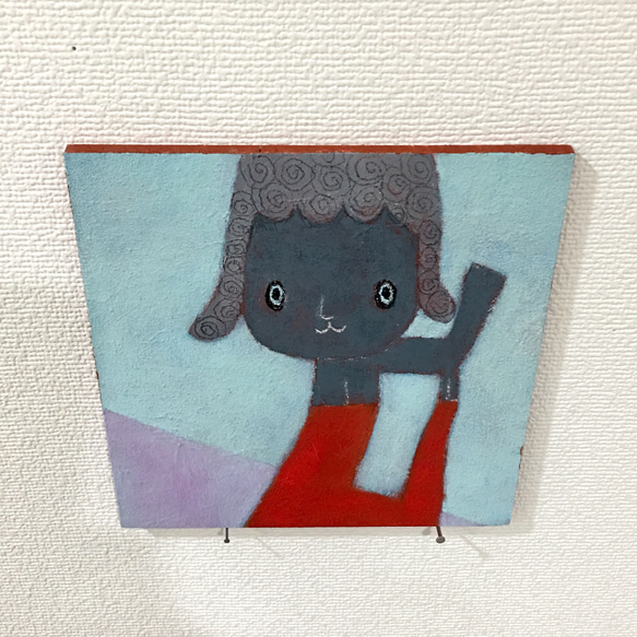 「 尻尾は振らないのです。 」     絵画 5枚目の画像