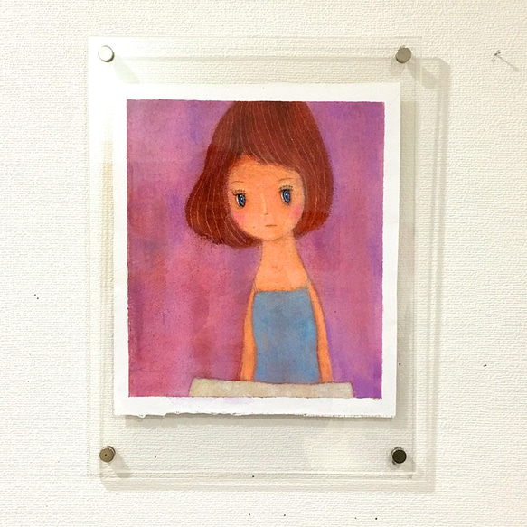 「 髪をばっさりと切りました。」　　　　絵画 5枚目の画像