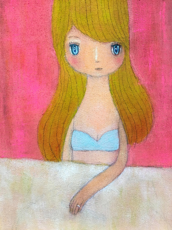 「 強いこころを持たなきゃ。」　　　　　絵画 6枚目の画像