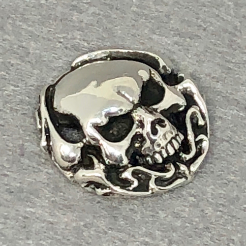 トライバルスカルコンチョ20mm シルバー925 銀魂美オリジナル