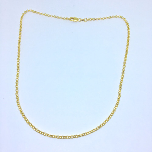 18KGF ゴールドフィルド 金張り チェーン 55cm 幅2.5mm ネックレス