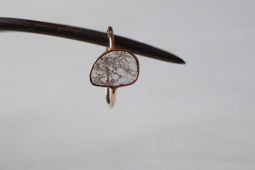 【K18 スライスダイヤモンド】Ring