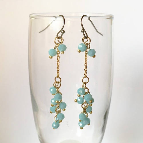 8 色違い沢山、サージカル、スズランの花水色の大人可愛いフェミニン  