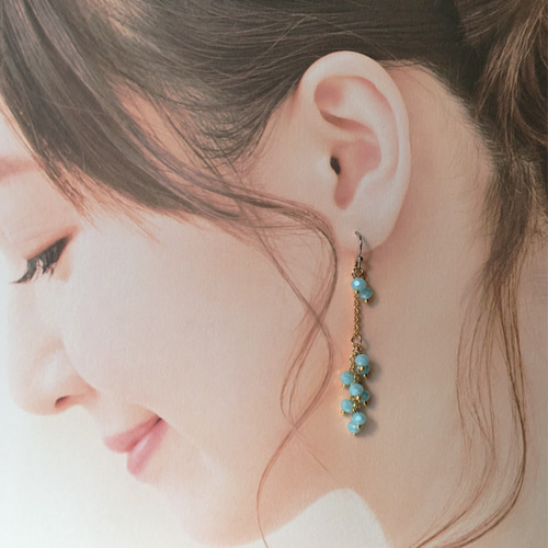 8 色違い沢山、サージカル、スズランの花水色の大人可愛いフェミニン  