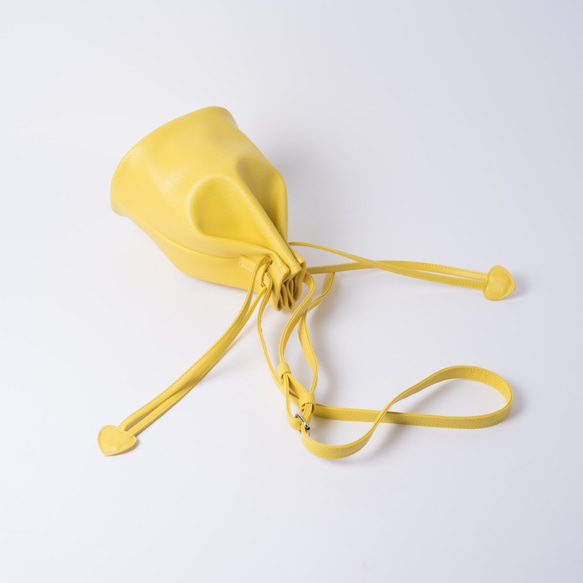 糖果系束口小水桶包 手提肩背兩用 Primrose Yellow / 櫻草花黃 第6張的照片