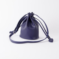 糖果系束口小水桶包 手提肩背兩用 Purplish blue / 紫藍 第1張的照片