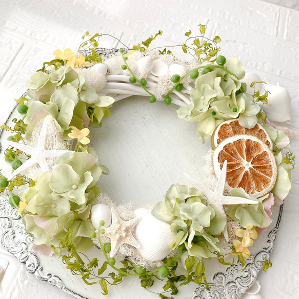 Summer Wreath Orange＆Green 4枚目の画像