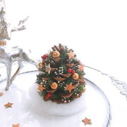松ぼっくりの星降るクリスマスツリー☆Sサイズ 3枚目の画像