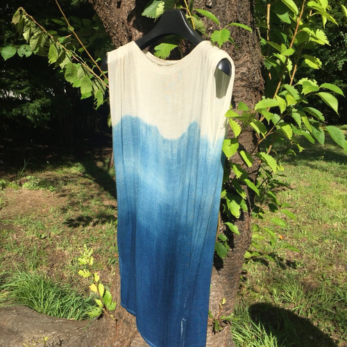 美品 Resurrection グラデーション ワンピース セール】 sara mallika COTTON LUREX SCARF PRINT DRESS