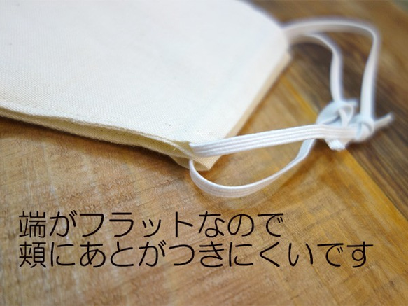 麻ヘンプコットンマスク（インナー付）大人用 3枚目の画像