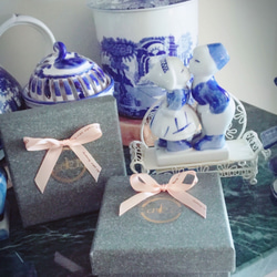 『許願骨』黑瑪瑙＋海藍寶石＋紫水晶  情侶成對手鍊(禮盒包裝) -Aki's design 第4張的照片