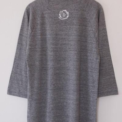 spider silk (3/4 sleeve / heather gray) 3枚目の画像