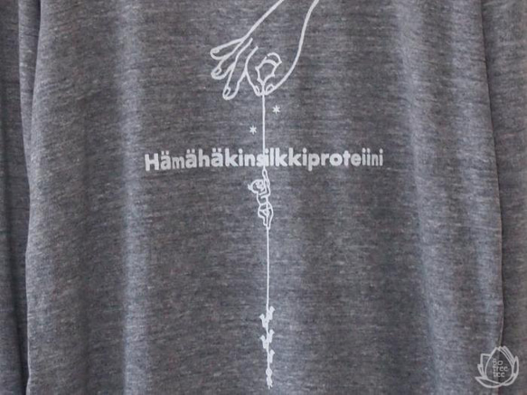 spider silk (long sleeve / heather gray) 2枚目の画像