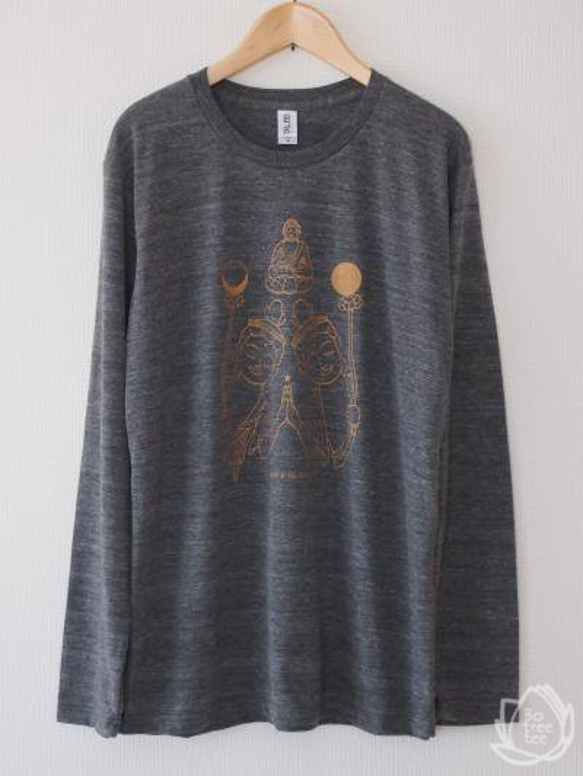 The sun & the moon (long sleeve / heather black) 1枚目の画像