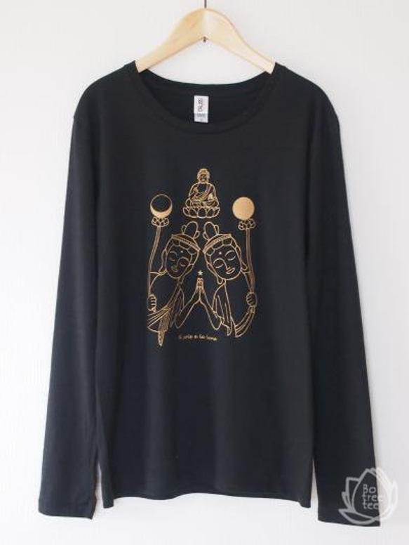 The sun & the moon (long sleeve / black) 1枚目の画像